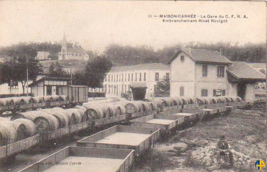 La gare du CFRA embranchement Rivet Rovigot