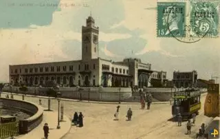 Carte Postale Oran - La Gare P.L.M