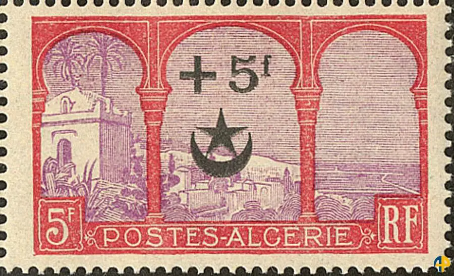 Variété ALCERIE au lieu ALGERIE  - 70a (Y&T), 69c (Dallay)