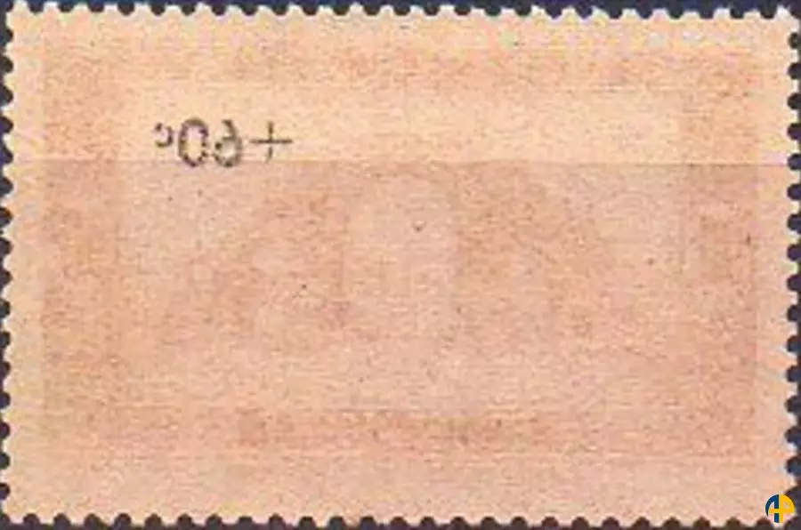 Variété surcharge recto verso - 167d (Y&T), 170b (Dallay)