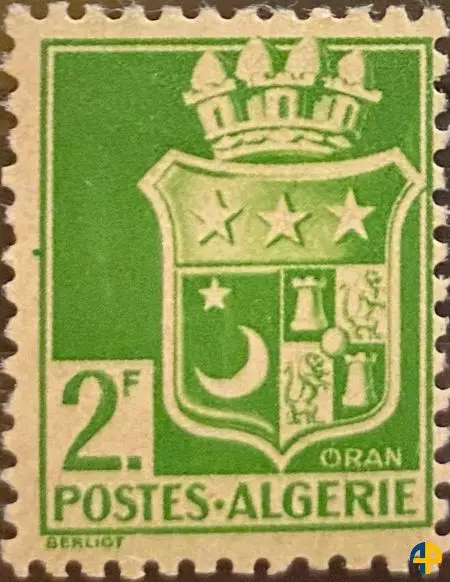 Variété vert au lieu de bleu - 179A (Y&T), 182c (Dallay)