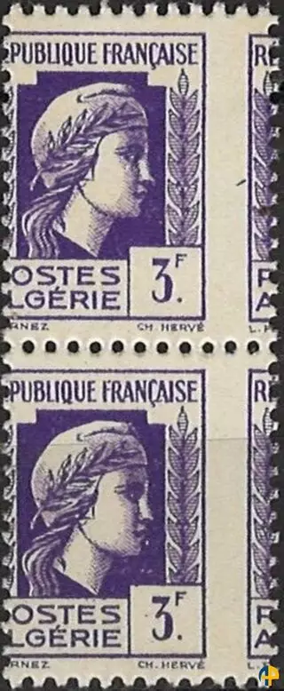 Variété piquage à cheval - 216a (Y&T)