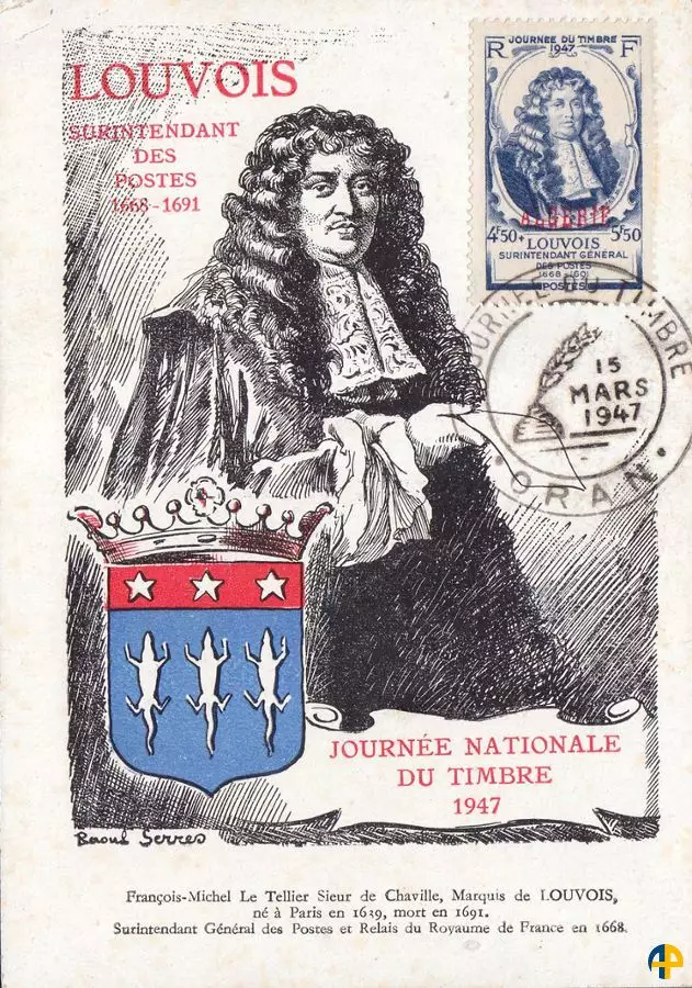 Carte premier jour - Journée du Timbre 1947