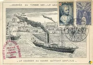 Carte Premier Jour de la Journée du Timbre de 1951 (France)