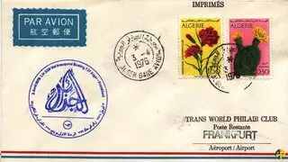 Aérophilatélie - Premier Vol Oran Francfort Allemagne 3 Avril 1976