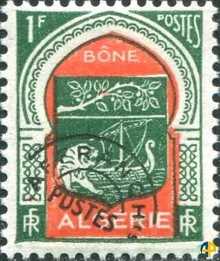 طابع بريدي من 1947/58 مختوم علية