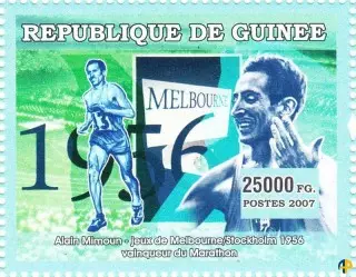 Jeux Olympiques de Melbourne Stockholm 1956 - Alain Mimoun