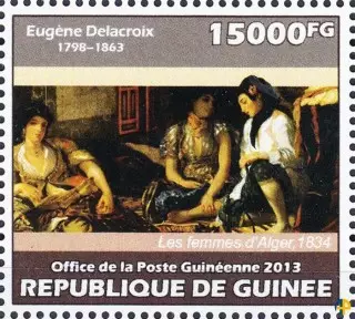 Femmes d'Alger dans leur appartement de Eugène Delacroix