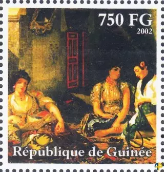 Femmes d'Alger dans leur appartement de Eugène Delacroix