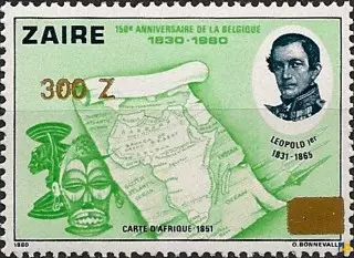 Zaïre - 150ème anniversaire de la Belgique