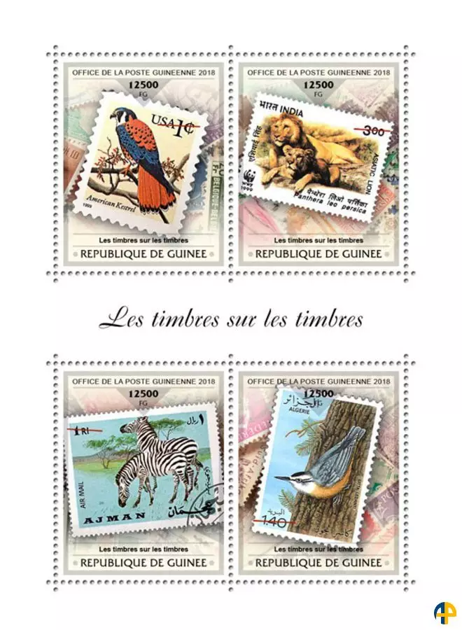 Les timbres sur des timbres 