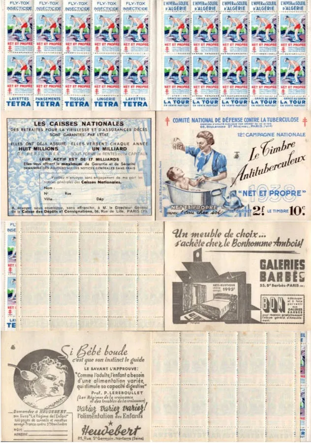 1938 Carnet Antituberculeux Algérie Complet avec 20 Vignettes L'hiver au Soleil d'Algérie 1938 Carnet Antituberculeux Algérie Complet avec 20 Vignettes L'hiver au Soleil d'Algérie