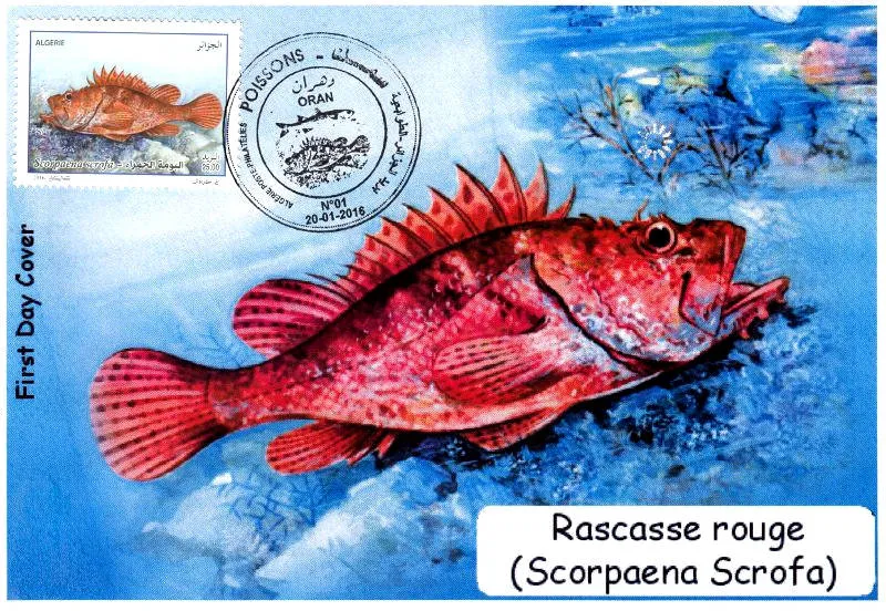 2016 Emission n° 01 - Enveloppe 1er jour Faune marine - Poissons