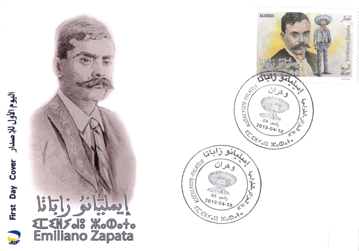 2019 Emission n° 05 - Enveloppe 1er Jour - Un timbre-poste à l’effigie du révolutionnaire Emiliano Zapata Révolution mexicaine Mexique