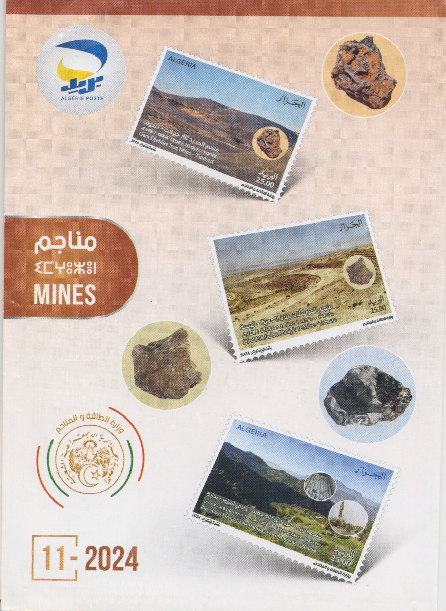 2024 Emission n° 11 Document Officiel - Mines -Fer, Zinc et Phosphate