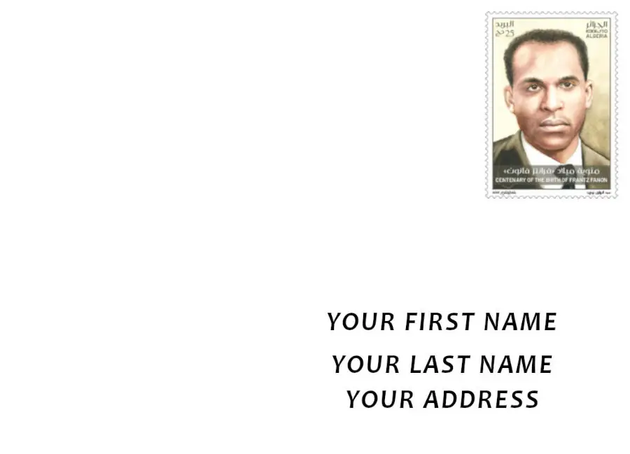 2025 Emission n° 15 - CENTENAIRE DE FRANTZ FANON (ENVOI A VOTRE ADRESSE)